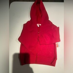 3 for $10 - NWT Cozy Red Kids Hoodie 24M Monkey Bars
